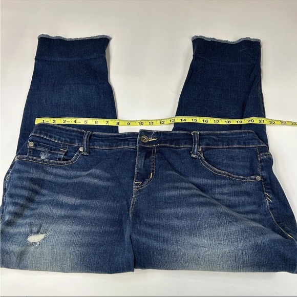 Torrid Women’s Jeans Plus Size 18 Boyfriend Dark Wash Distressing #2512 - Picture 9 of 16